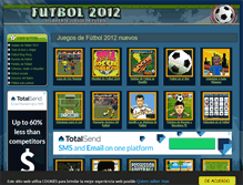 Tablet Screenshot of juegosdefutbol2012.com